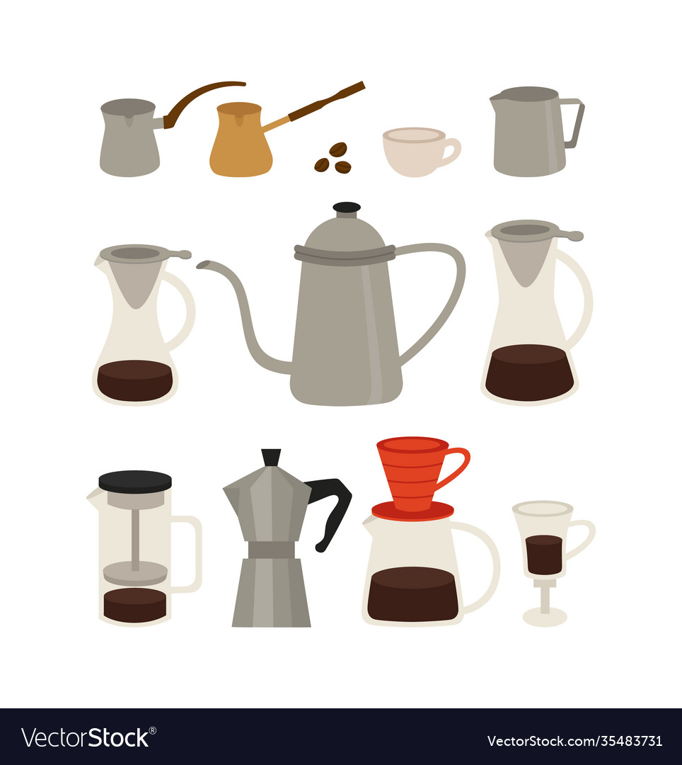 Coffee makers Royalty Free Vector Image - VectorStock