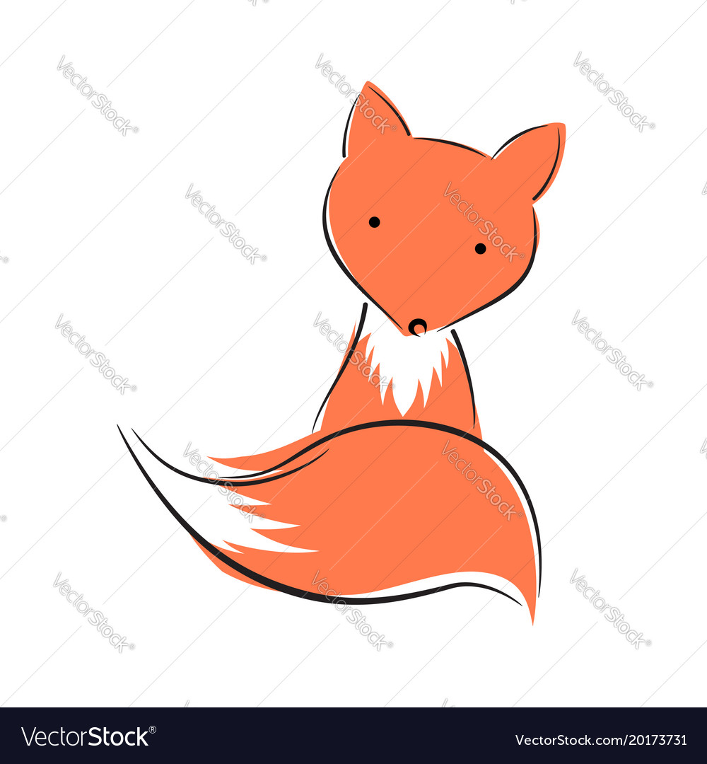 simple fox illustration