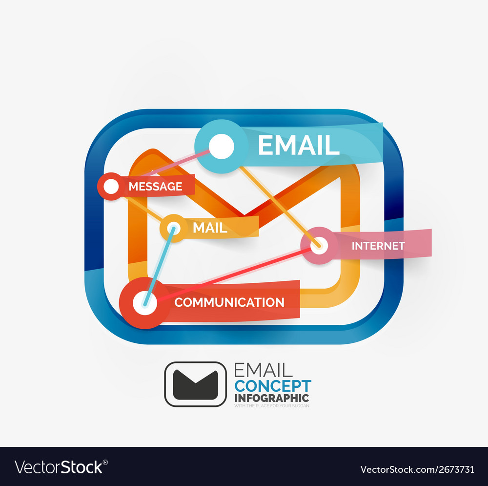 email infographics with tags