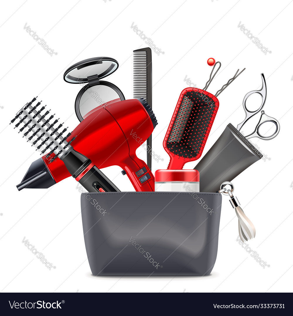 Hair styling concept with beautician Royalty Free Vector Hair styling concept with beautician Royalty Free Vector
