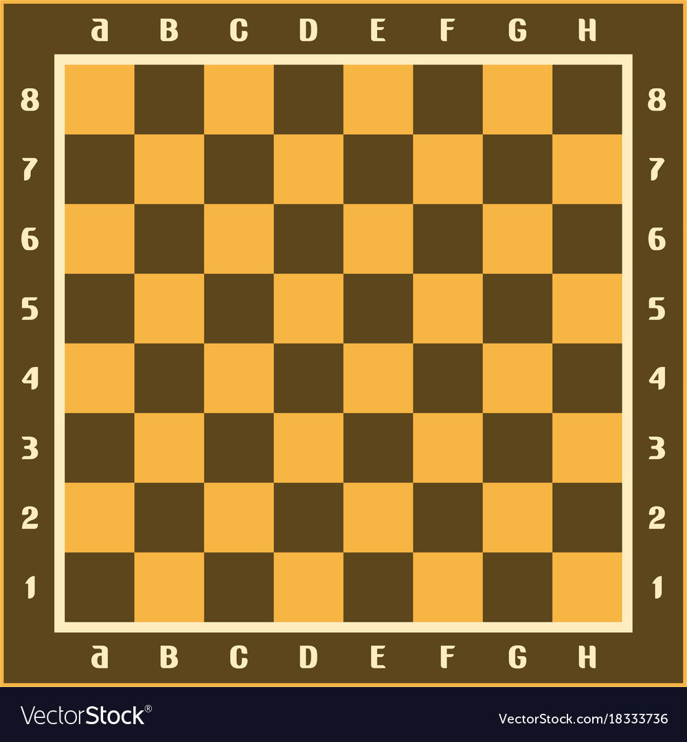 Chess board layout Royalty Free Vector Image - VectorStock