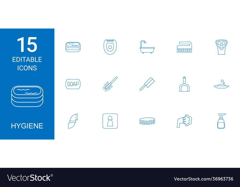 Hygiene icons Royalty Free Vector Image - VectorStock