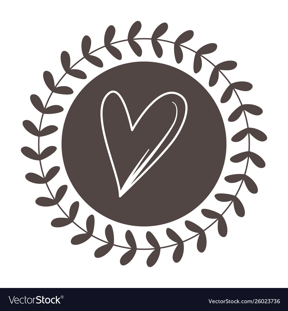 Isolated heart shape design Royalty Free Vector Image