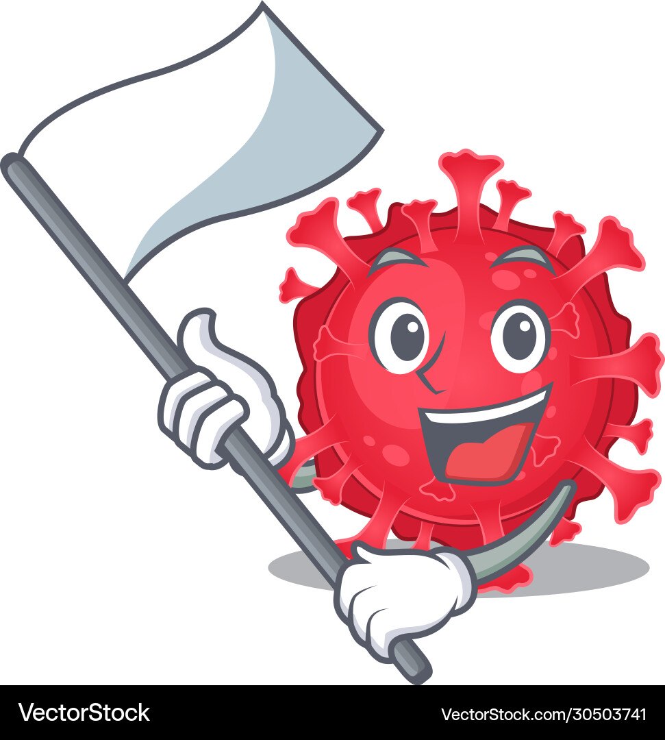 Coronavirus substance cartoon character design Vector Image