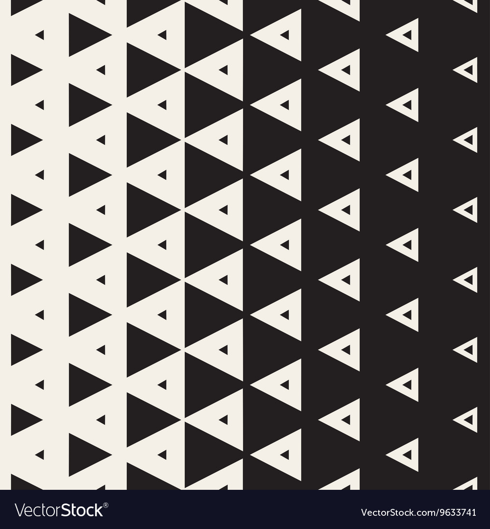 Seamless black and white vertical triangle Vector Image