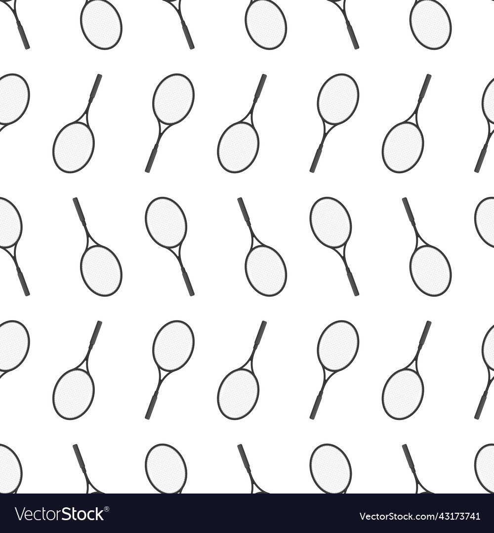 Tennis racket background vector image Tennis racket background