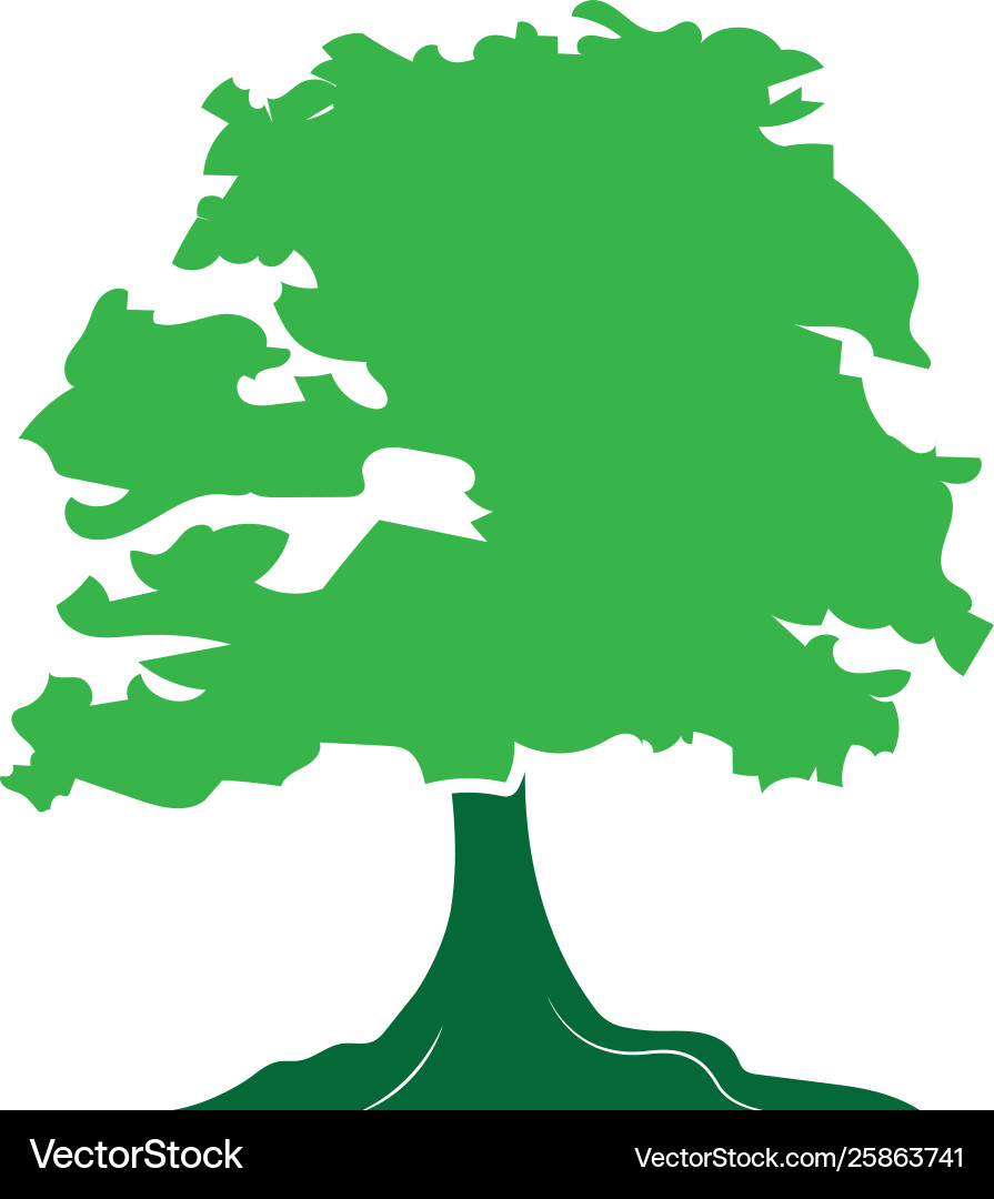 Tree icon logo template Royalty Free Vector Image