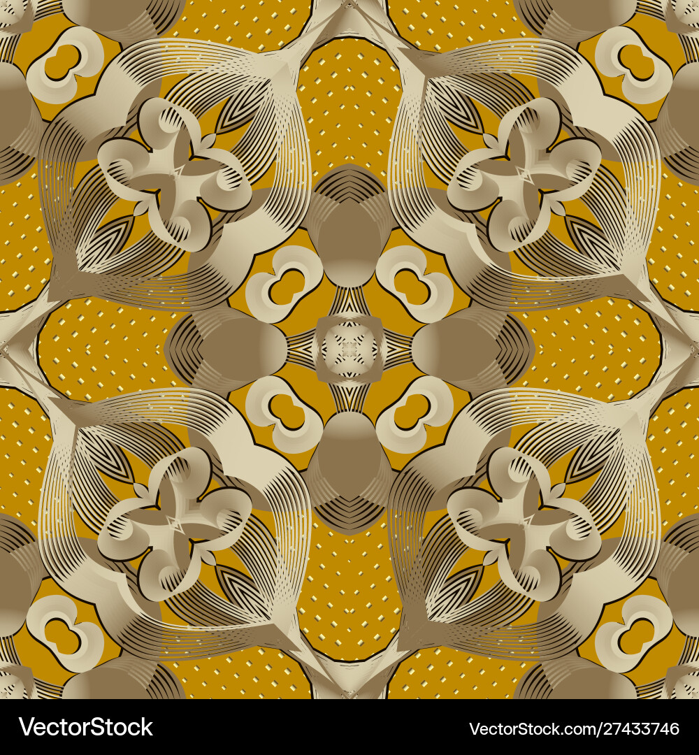 Abstract ornamental seamless pattern Royalty Free Vector