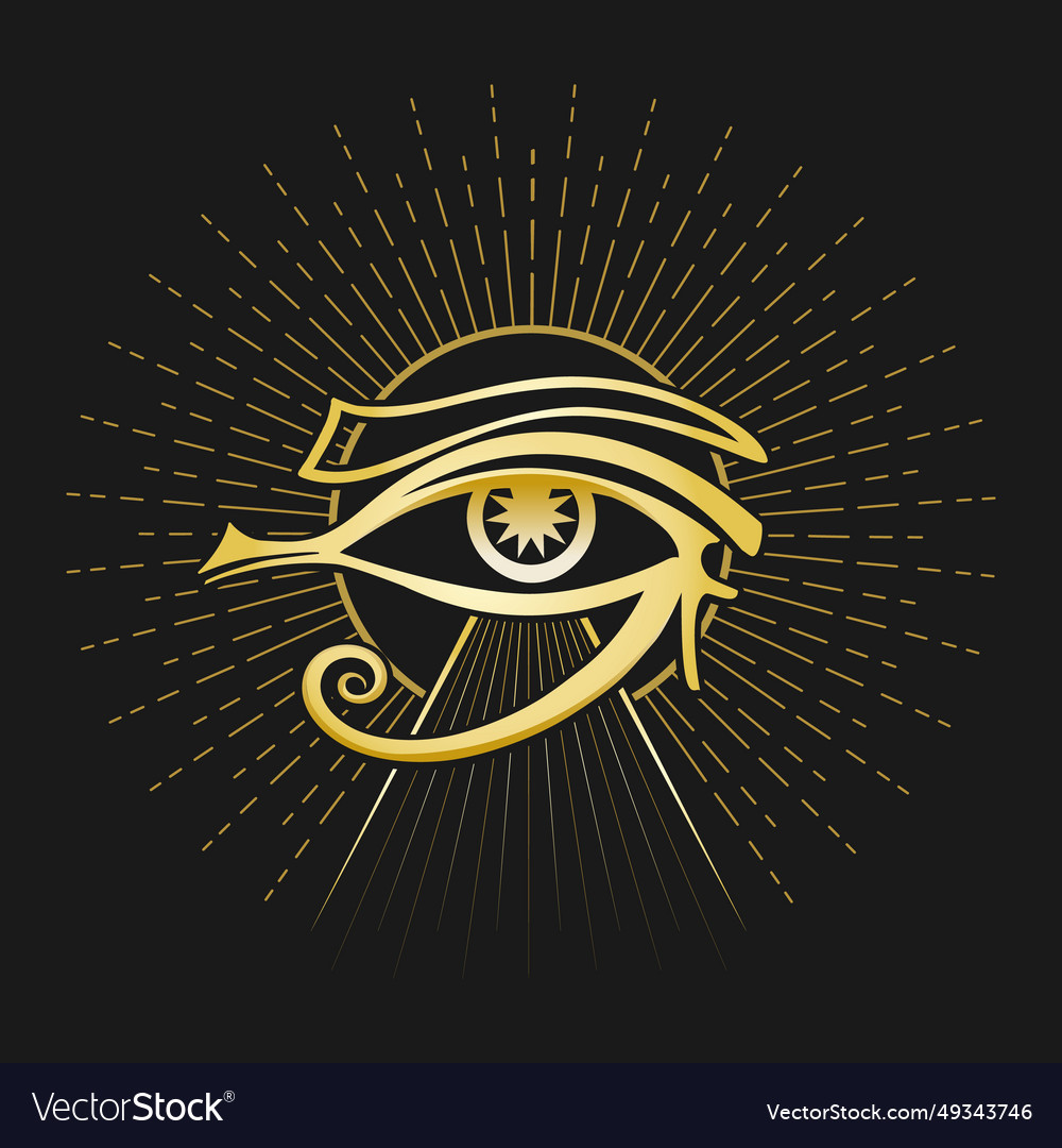 Eye of horus ancient egyptian symbol Royalty Free Vector