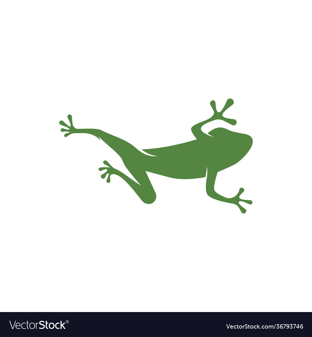 Green frog Royalty Free Vector Image - VectorStock