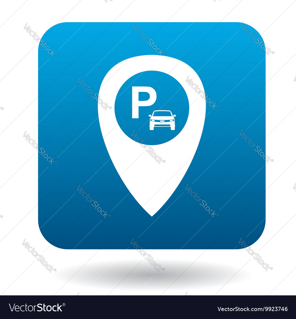 Jps Parking Sign Icon Simple Style Royalty Free Vector Image