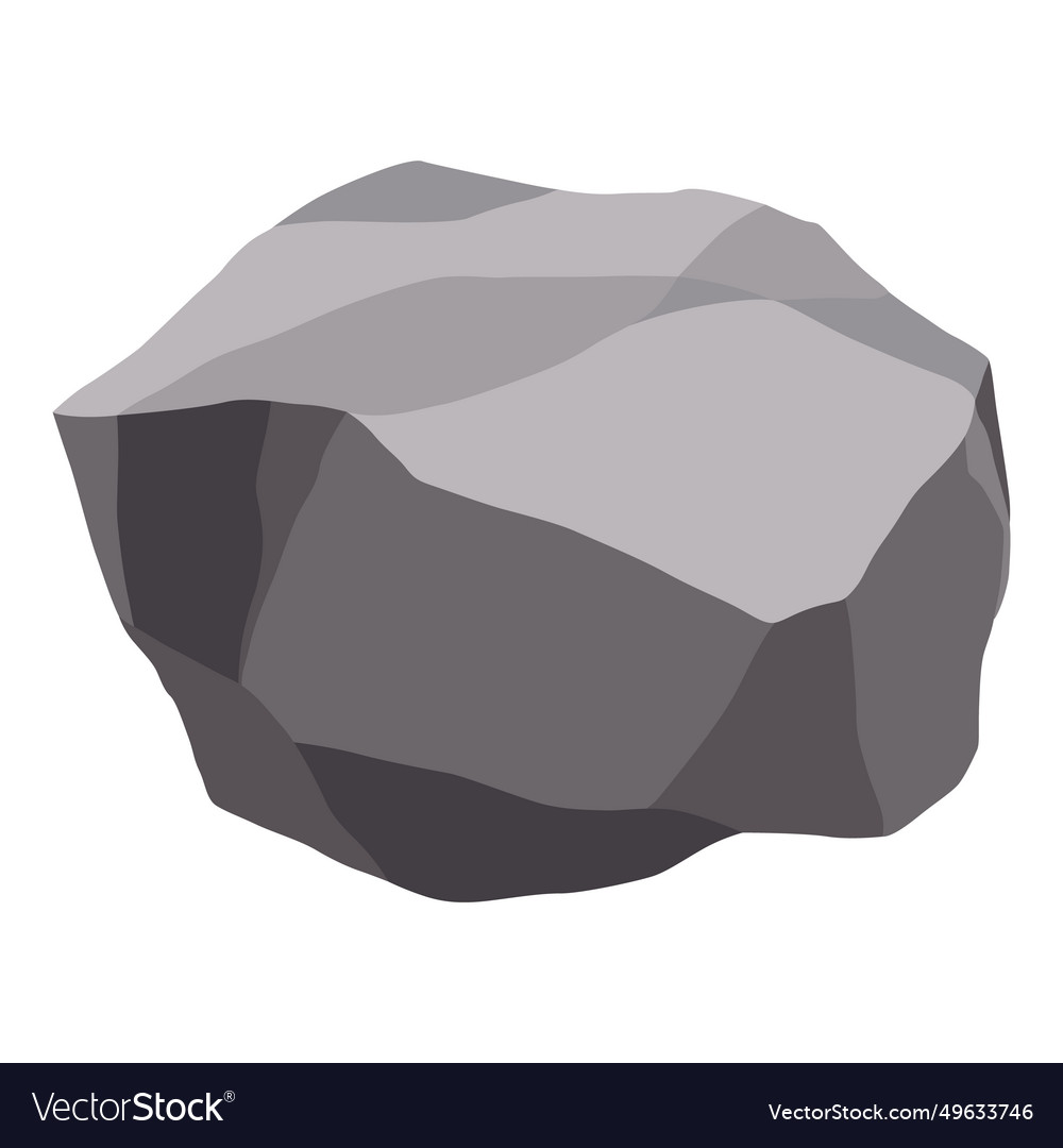 Rock stones or debris of mountain gravel gray Vector Image