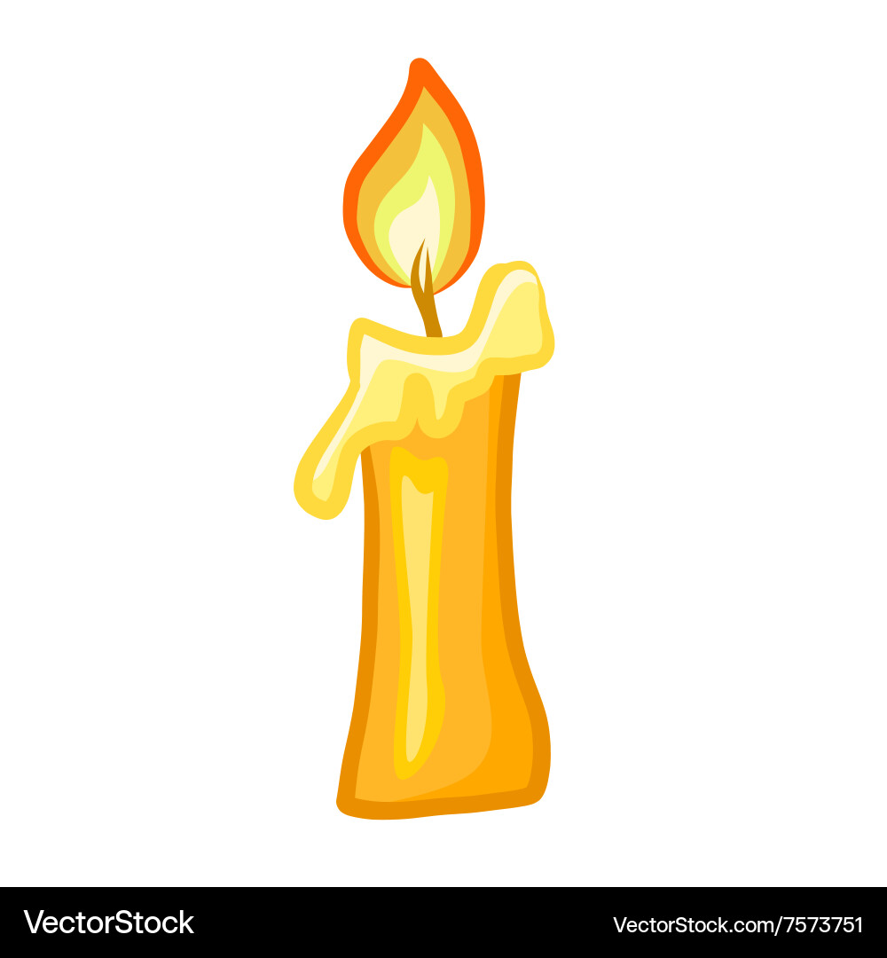 Candle Royalty Free Vector Image - VectorStock