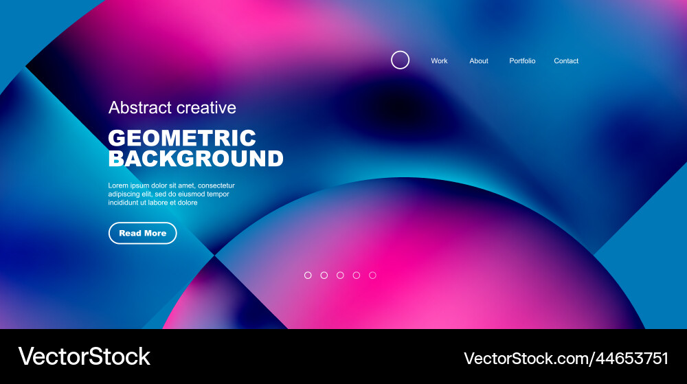 Circle abstract background with fluid gradient Vector Image