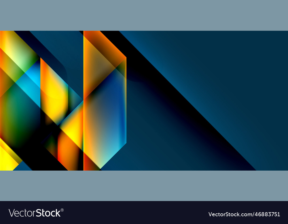 Dynamic triangle design with fluid gradient colors