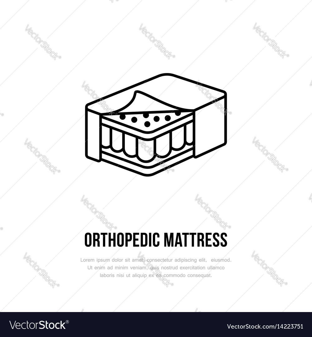 mattress icon soft skin orthopedic mattress icon line logo flat sign for vector image mattress icon soft skin orthopedic mattress icon line logo flat sign for vector image