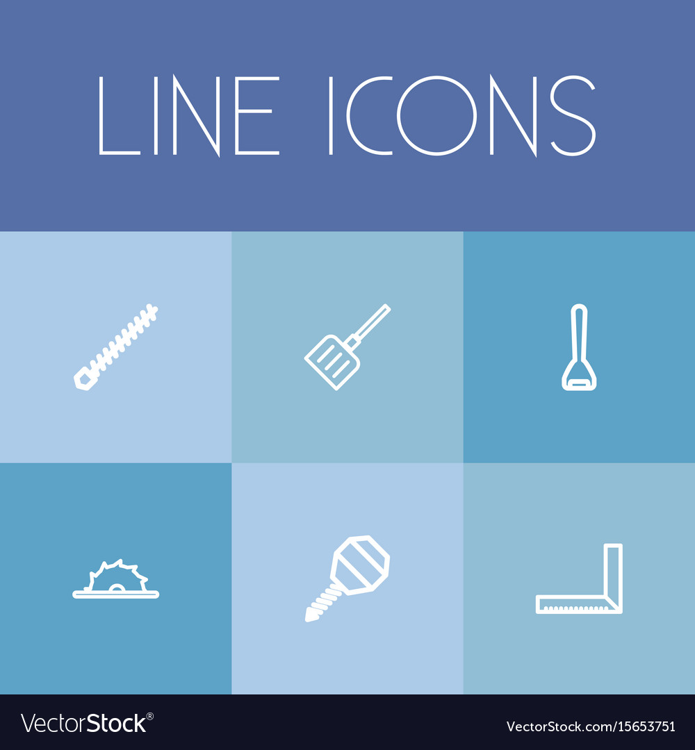 Set of 6 editable instrument icons includes