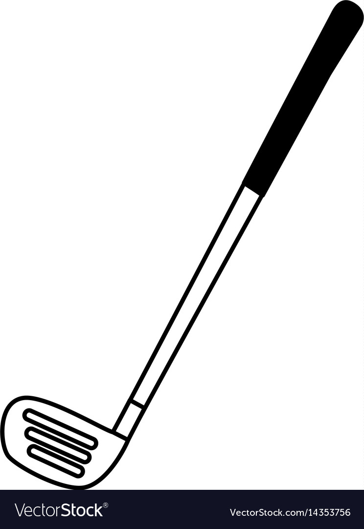 Golf clubs equipment icon Royalty Free Vector Image