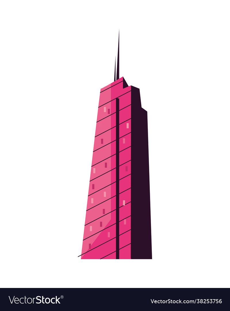 Pink tower building