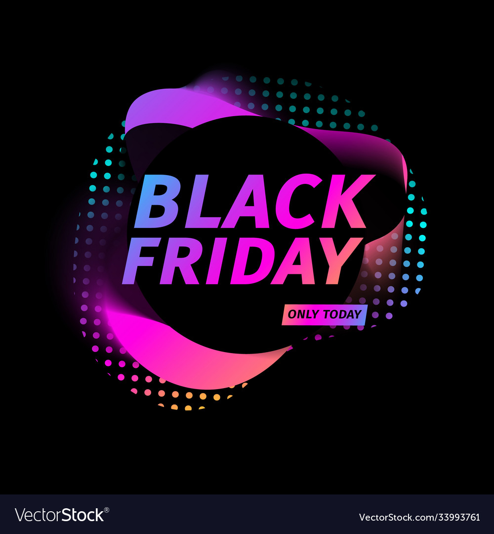 Black friday sale banner design template Vector Image