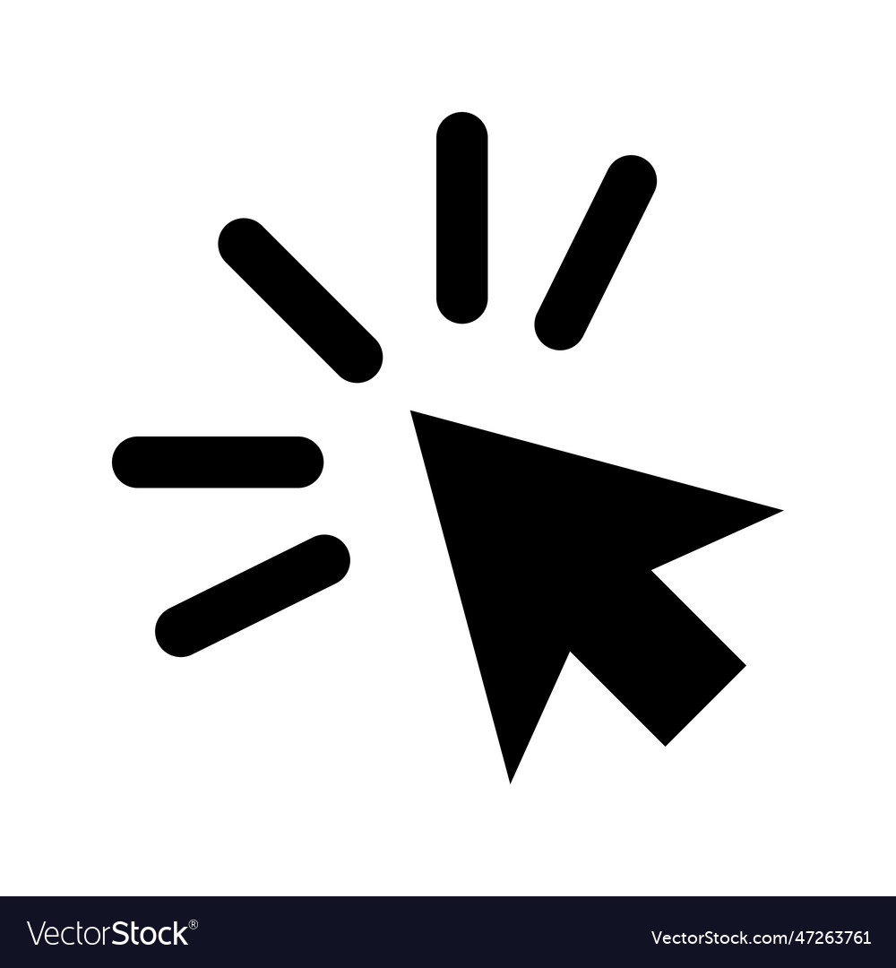 Click cursor pointer icon