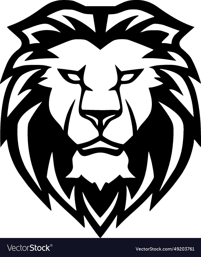 Lion - minimalistisches und flaches Logo