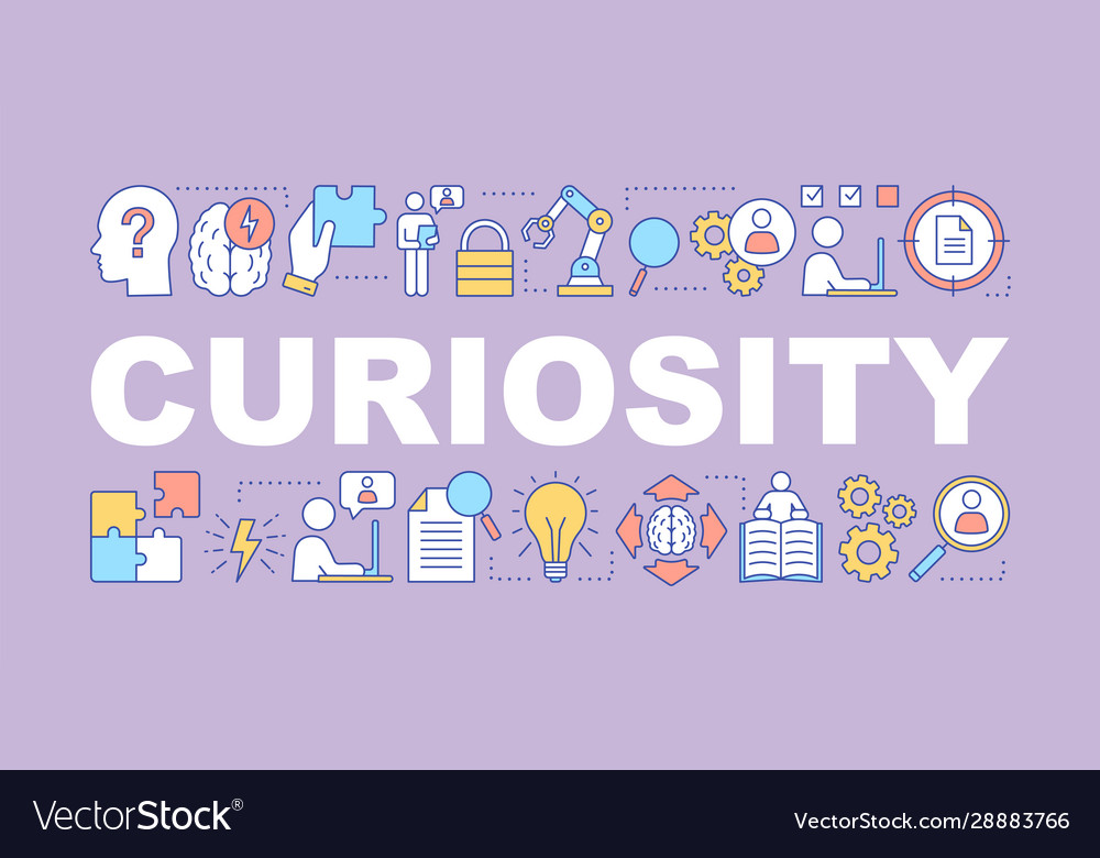 curiosity-word-concepts-banner-royalty-free-vector-image