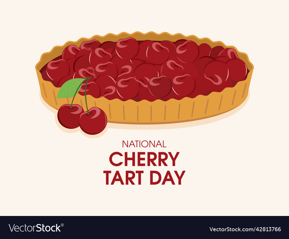 National cherry tart day icon