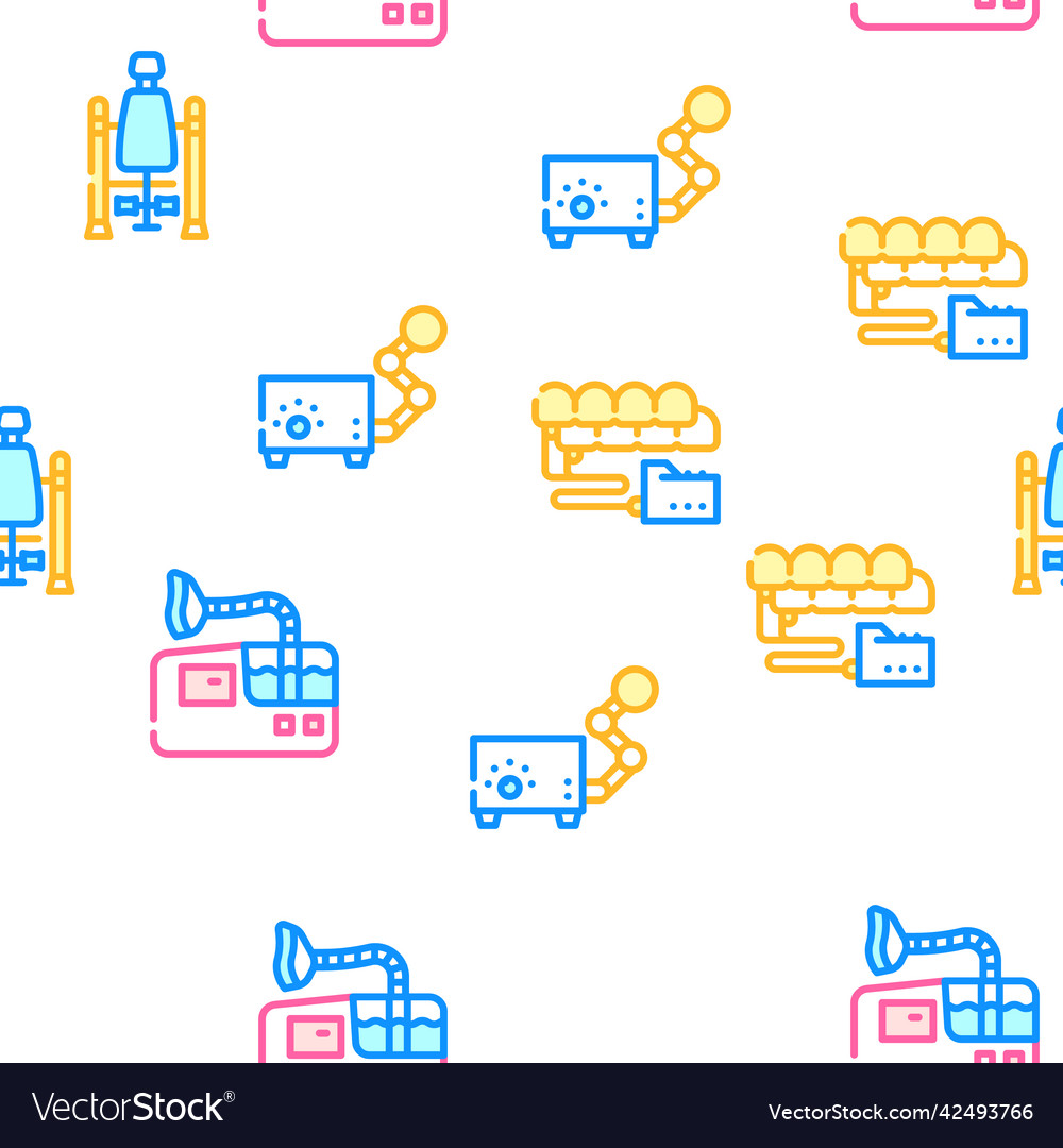 Physical therapy aid seamless pattern royalty free vector