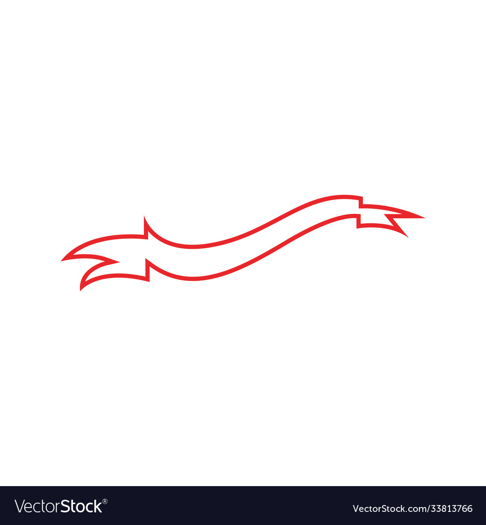 Red ribbon Royalty Free Vector Image - VectorStock