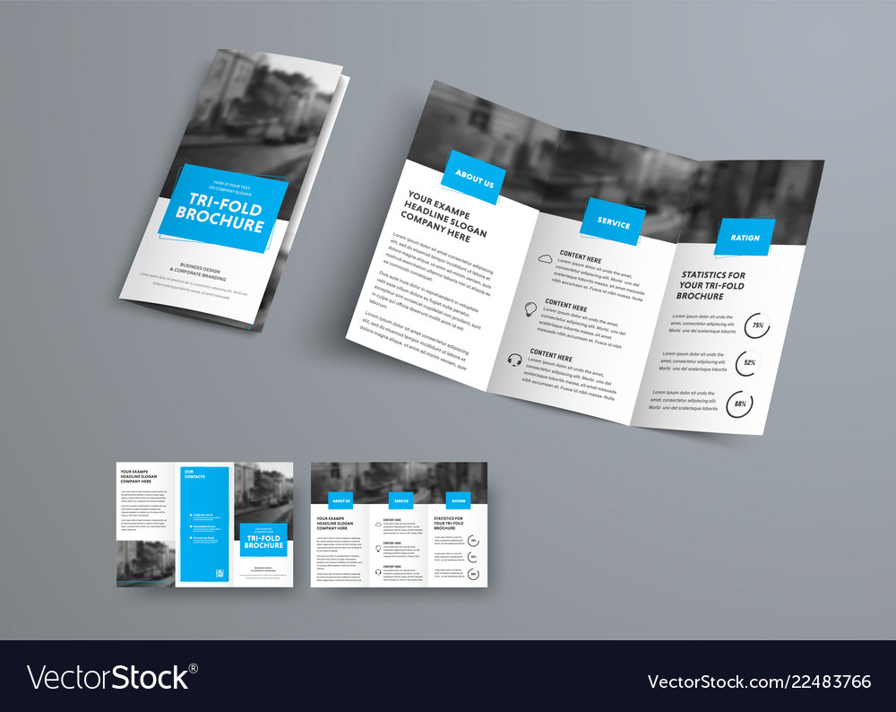 Fold Brochure Template from cdn2.vectorstock.com