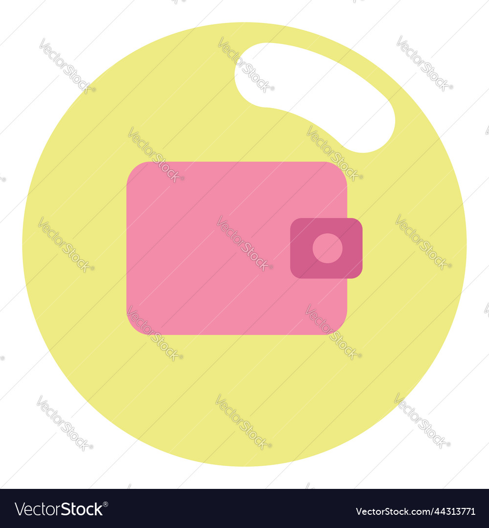 Banking wallet on a white background