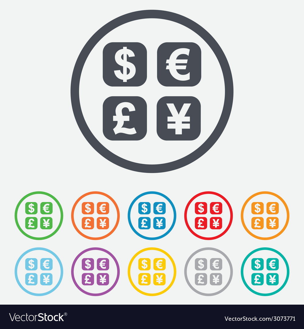 currency exchange sign icon