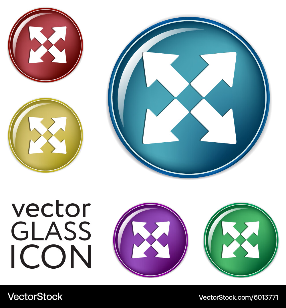 Move arrows Royalty Free Vector Image - VectorStock