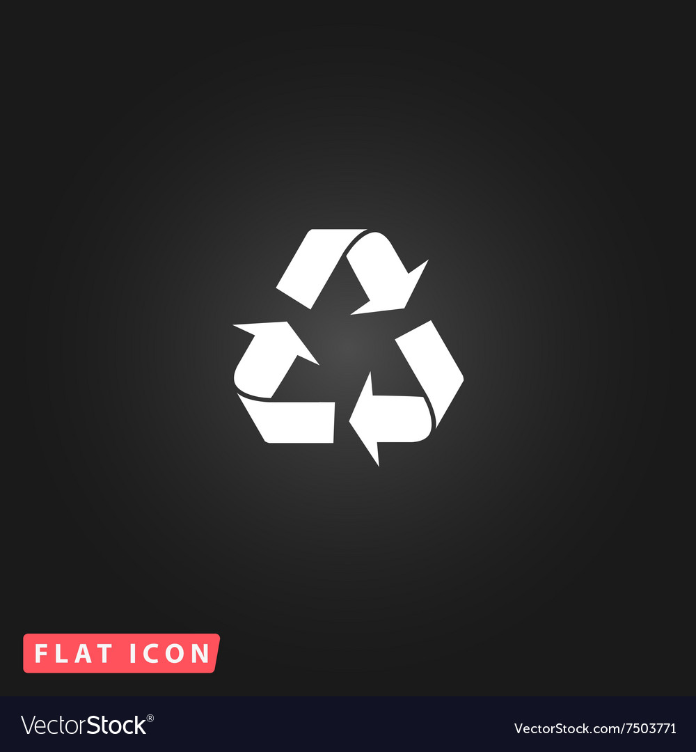 Recycling flat icon