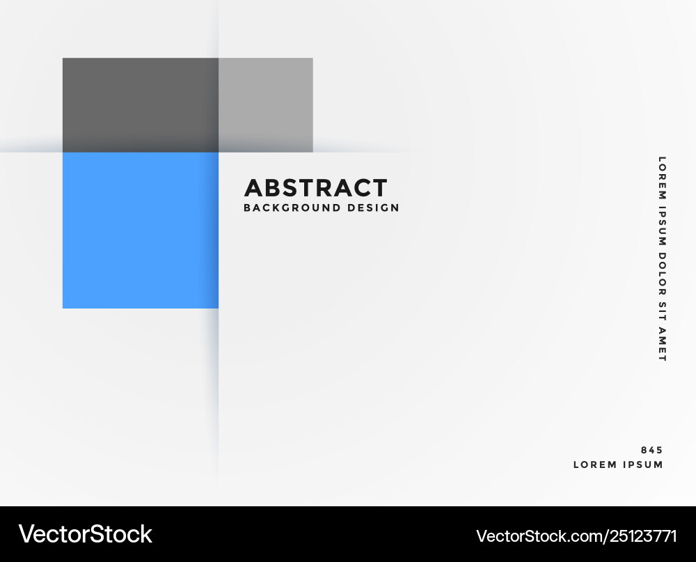 Simple Business Style Geometric Blue Banner Vector Image