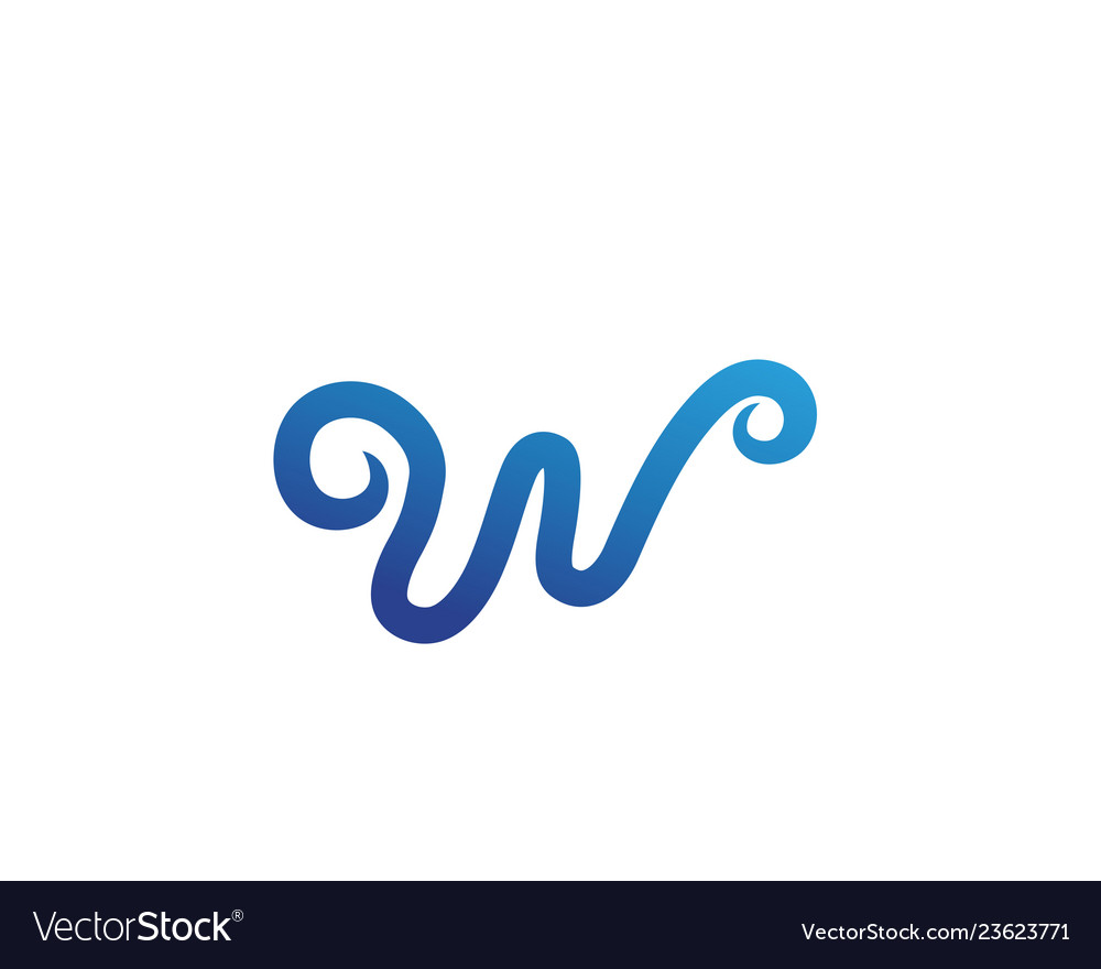 W letters business logo and symbols Royalty Free Vector