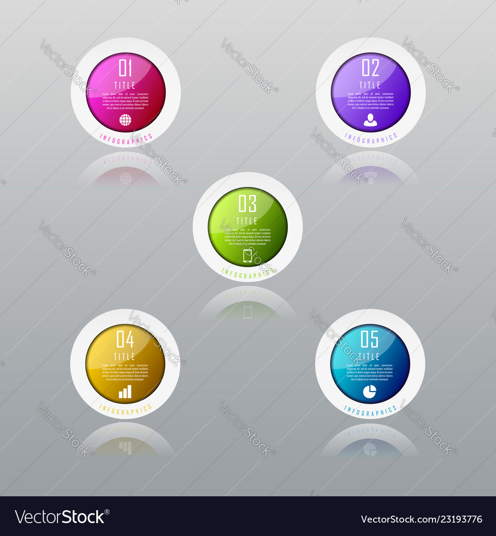 Abstract infographic template for chart diagram