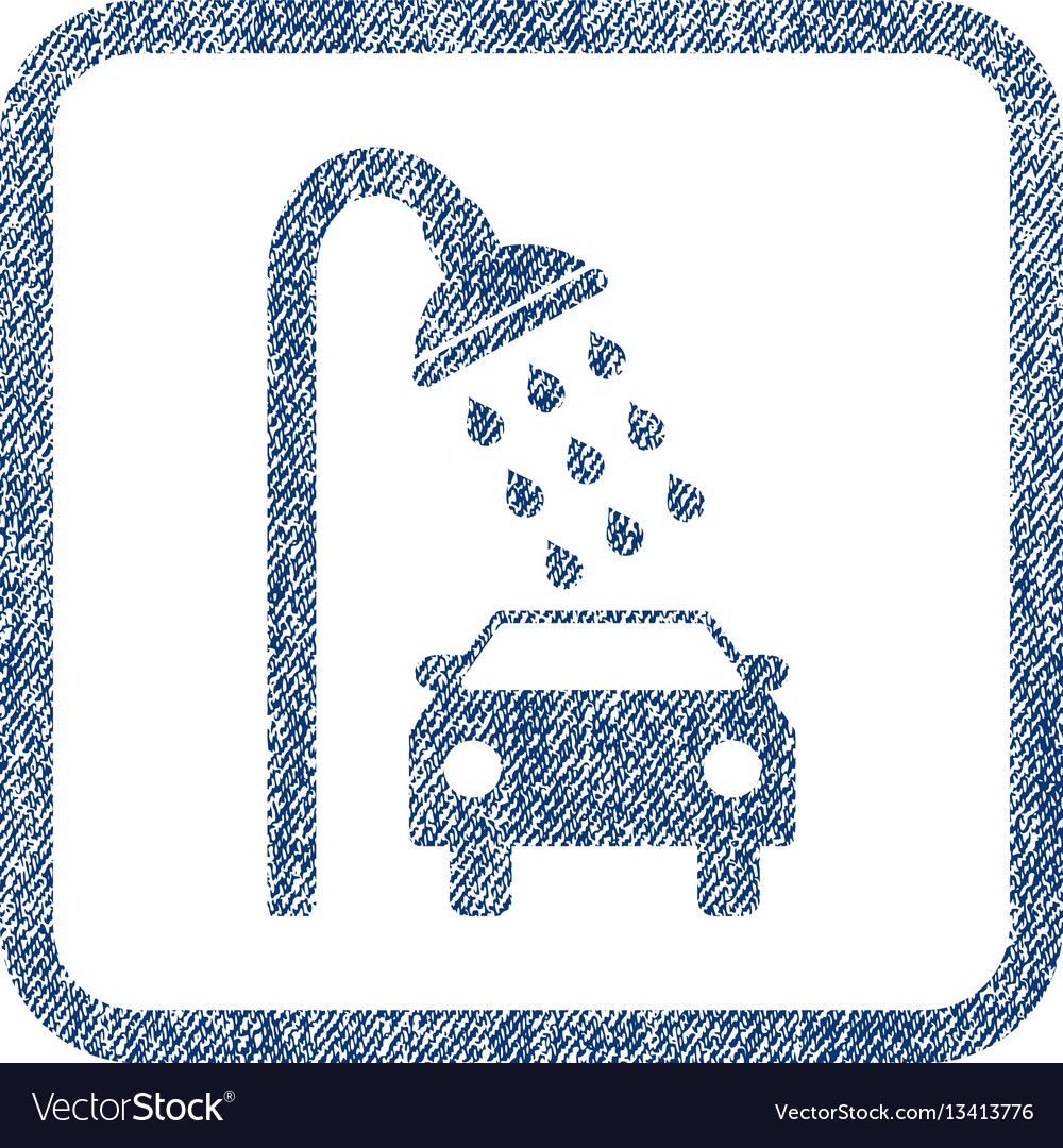 Car shower fabric textured icon