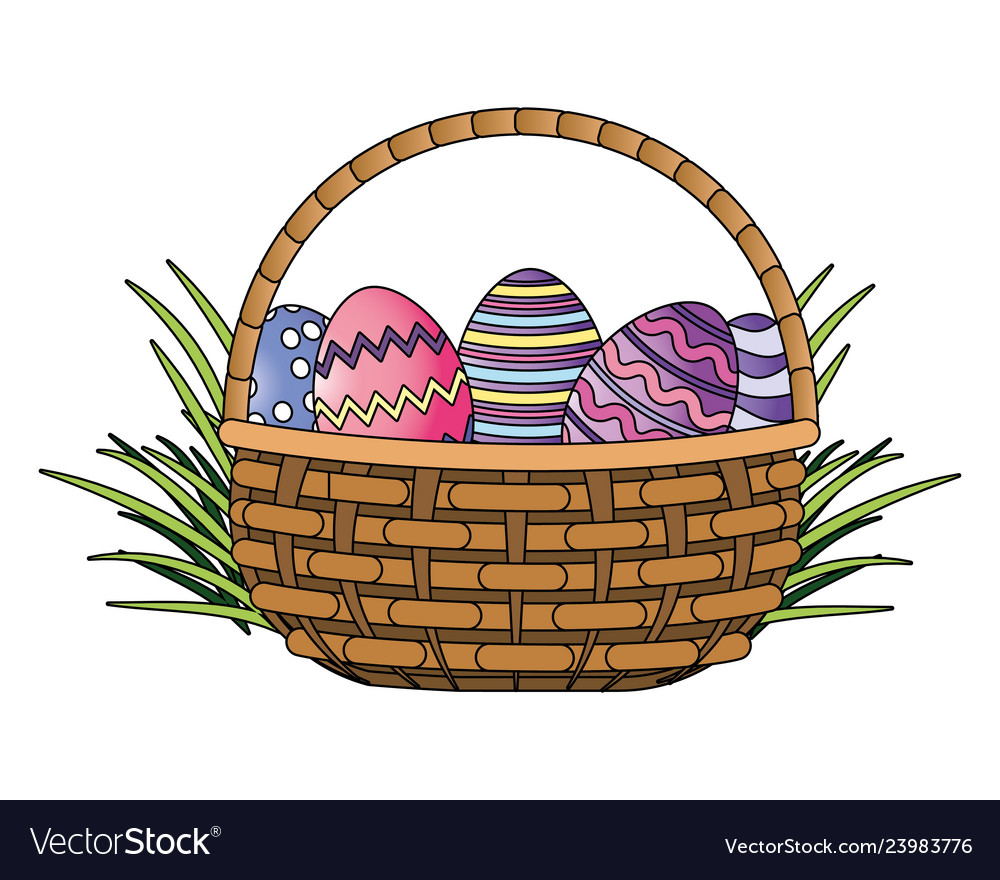 Easter eggs cartoon Royalty Free Vector Image - VectorStock