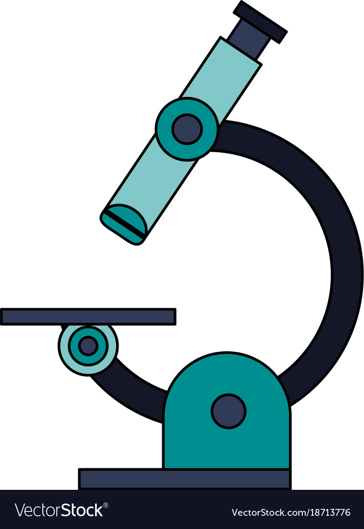 microscope lab tool royalty free vector image vectorstock microscope lab