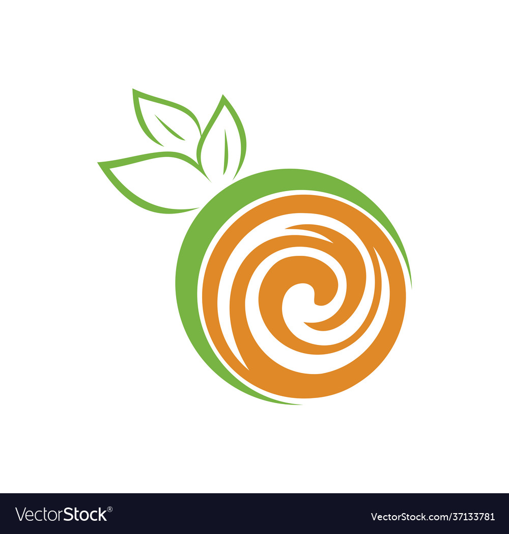 Circle fruit and leaf sign