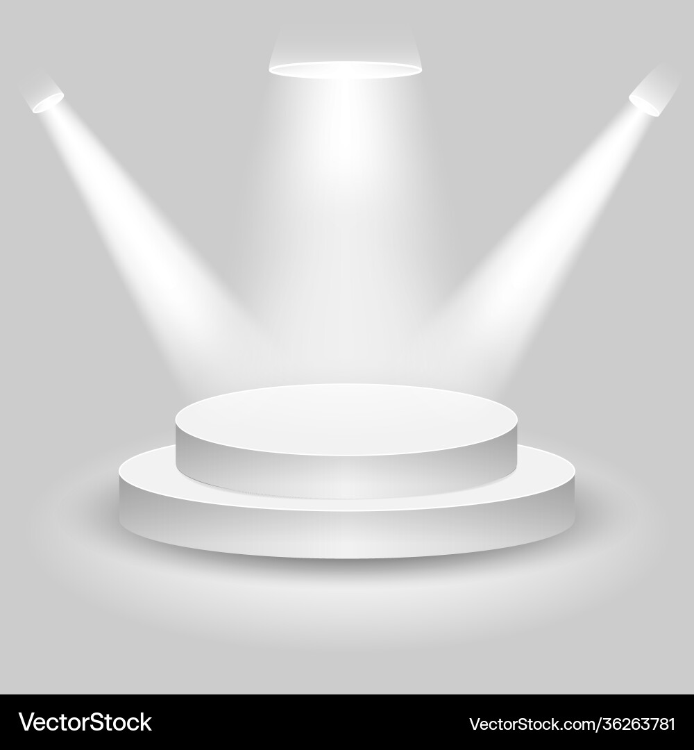 Empty stage podium Royalty Free Vector Image - VectorStock