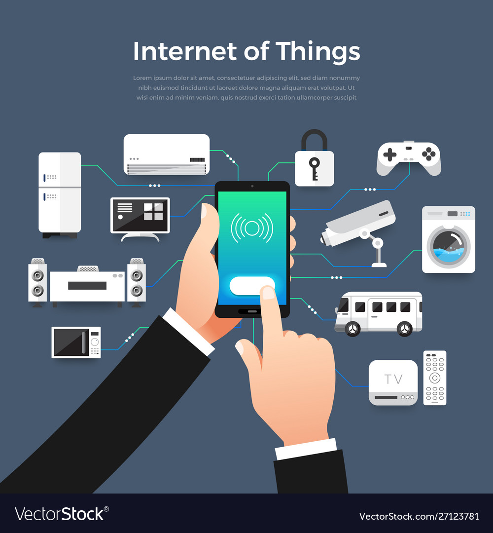 Internet things Royalty Free Vector Image - VectorStock