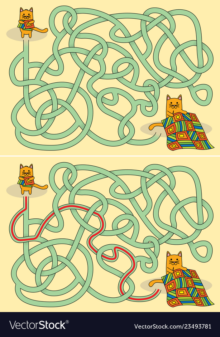 Kleine Katze maze