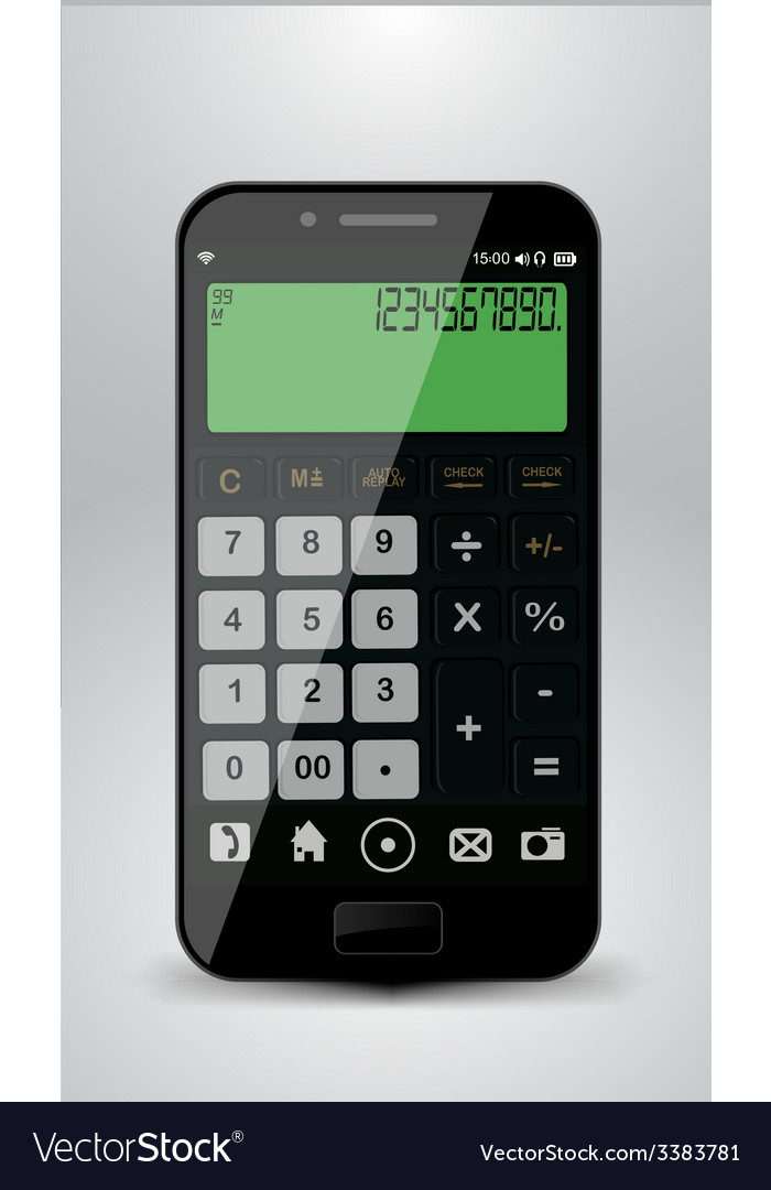 Smartphone with calculator