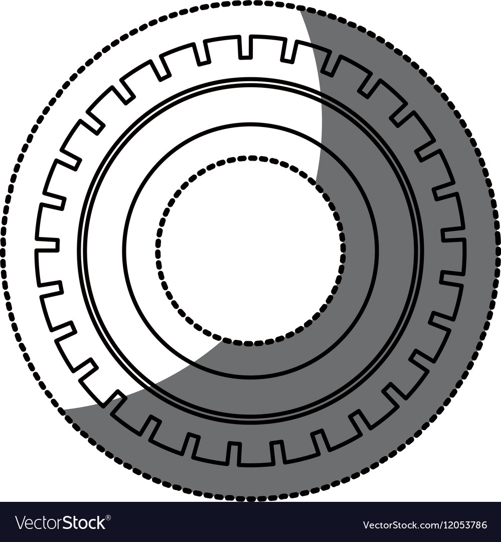 Isolated gear design Royalty Free Vector Image