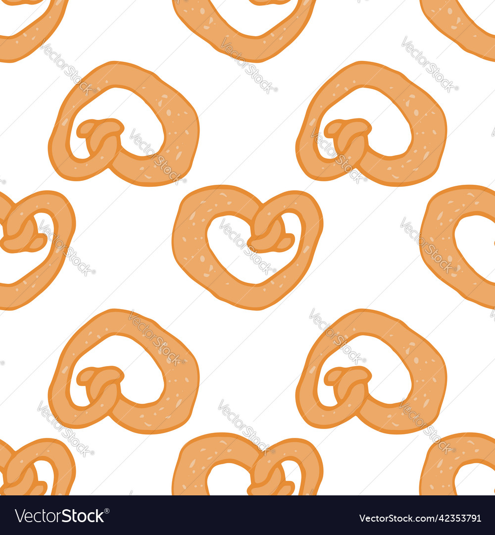 A pretzel pattern seamless of brown