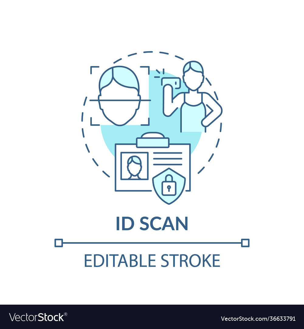 Id scan concept icon