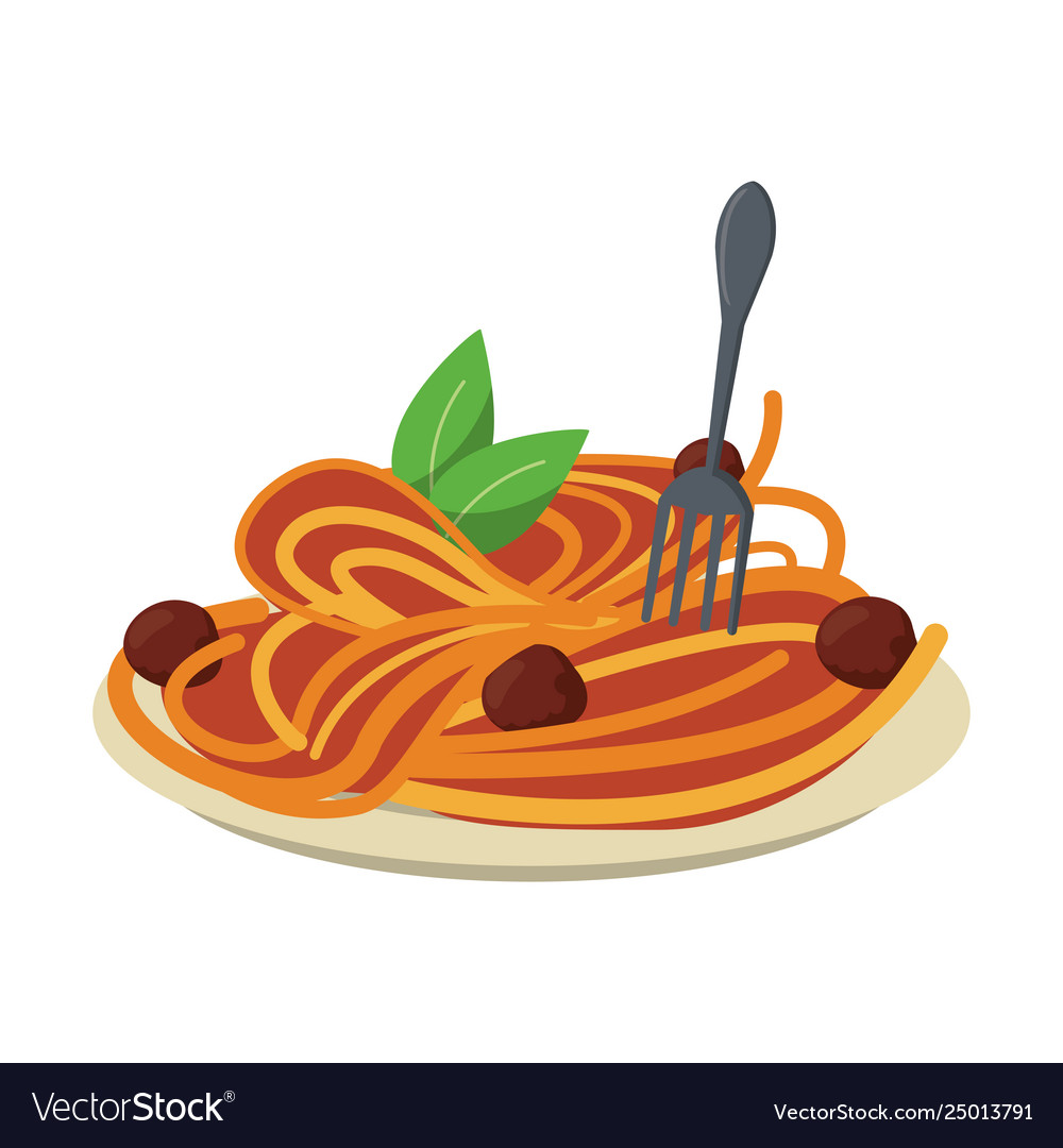 Spaghetti italian food